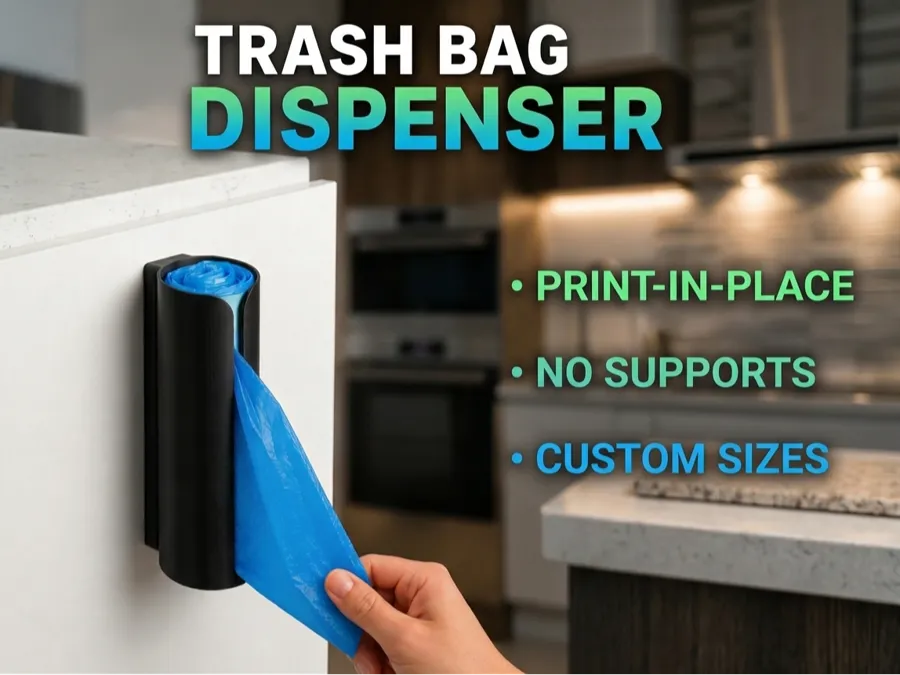TRASH BAG DISPENSER CUSTOMIZABLE