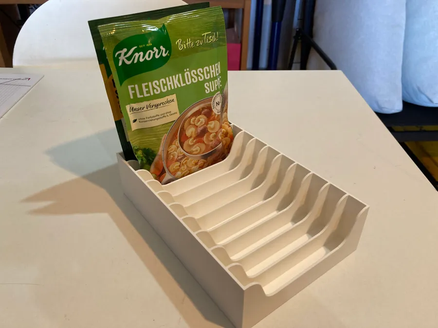 Kitchen Pack Organizer Rack Knorr/Maggi Width 13cm